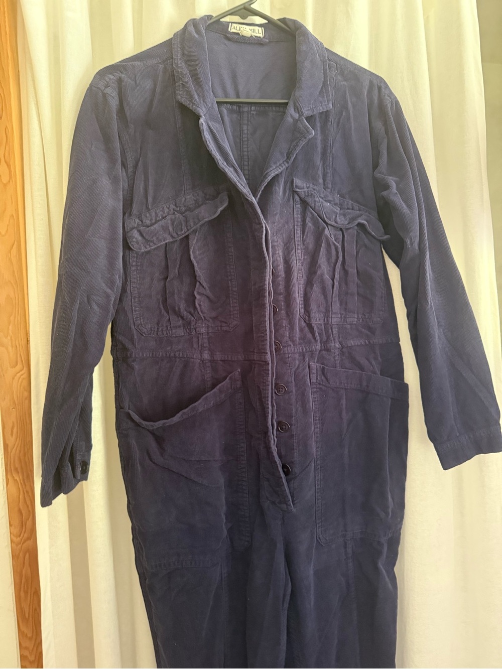 Alex Mill Expedition Navy Corduroy Utility Jumpsuit